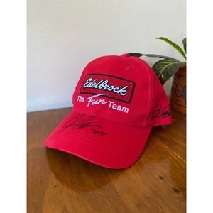Vic Edelbrock Signed Fun Team Racing Hat